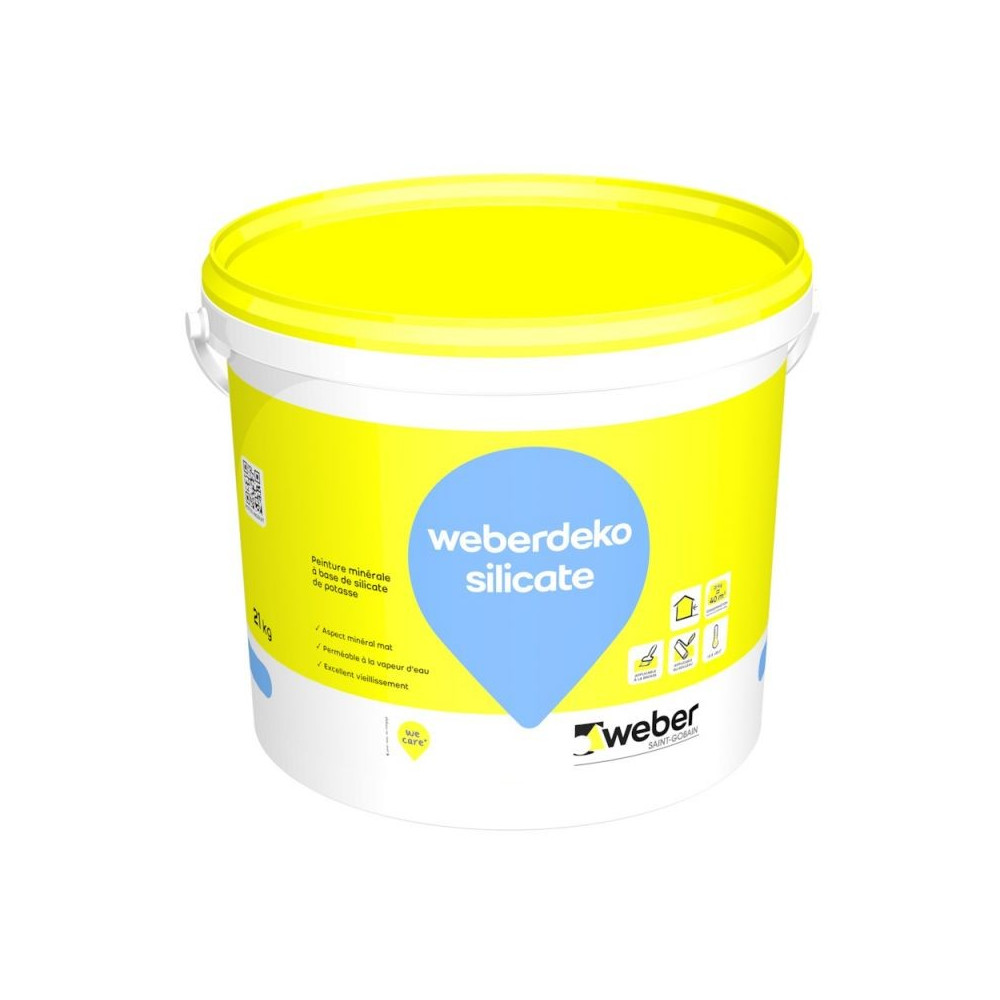 WEBERDEKO SILICATE (PEINTURE SILICATE) 21KG